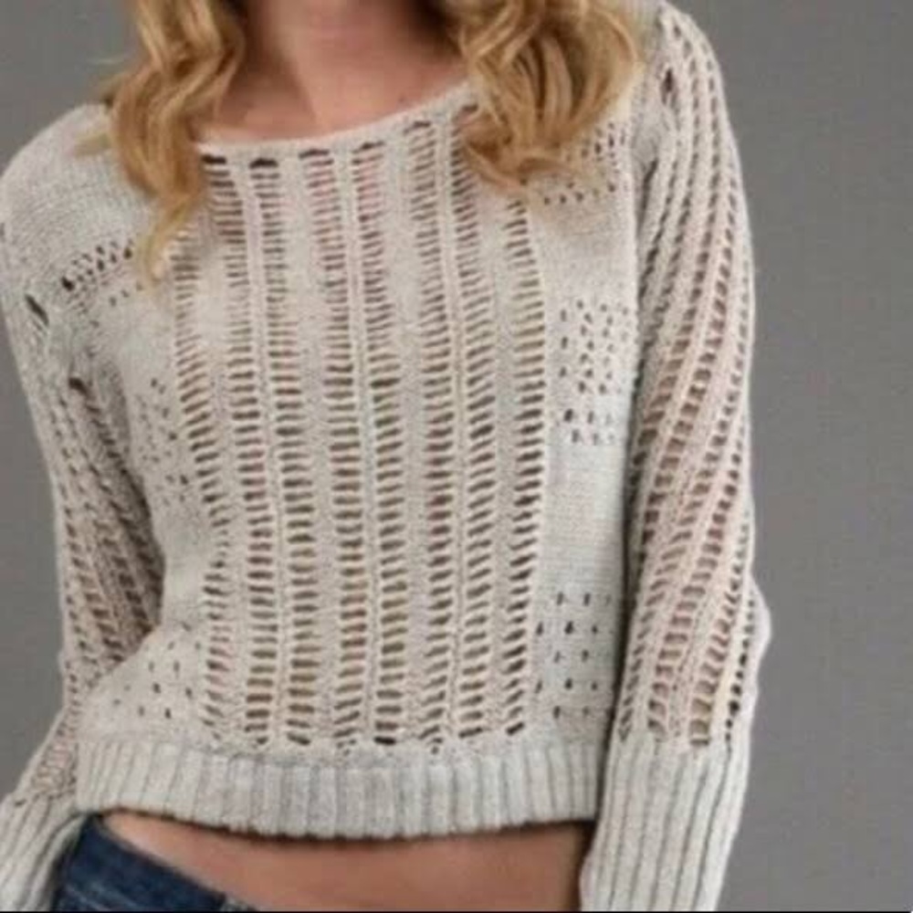 Free People Goccia Open Knit Sweater(M)